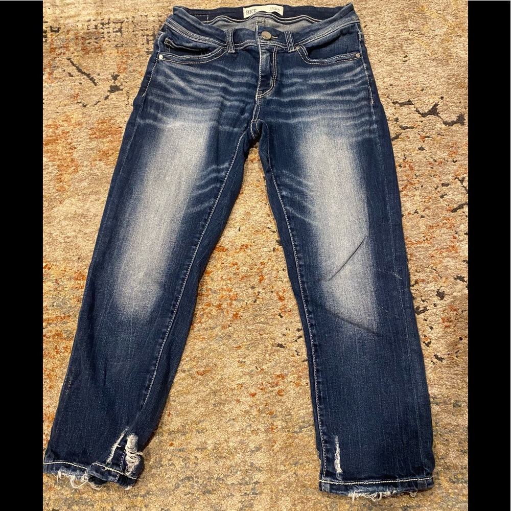 BKE Stella Slim Fit Low Rise Cropped jeans - sz 26